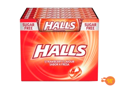 HALLS MORANGO S/AÇUCAR (020UN)