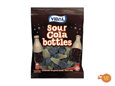 Gomas Garrafas Cola Acidas Vidal 100G